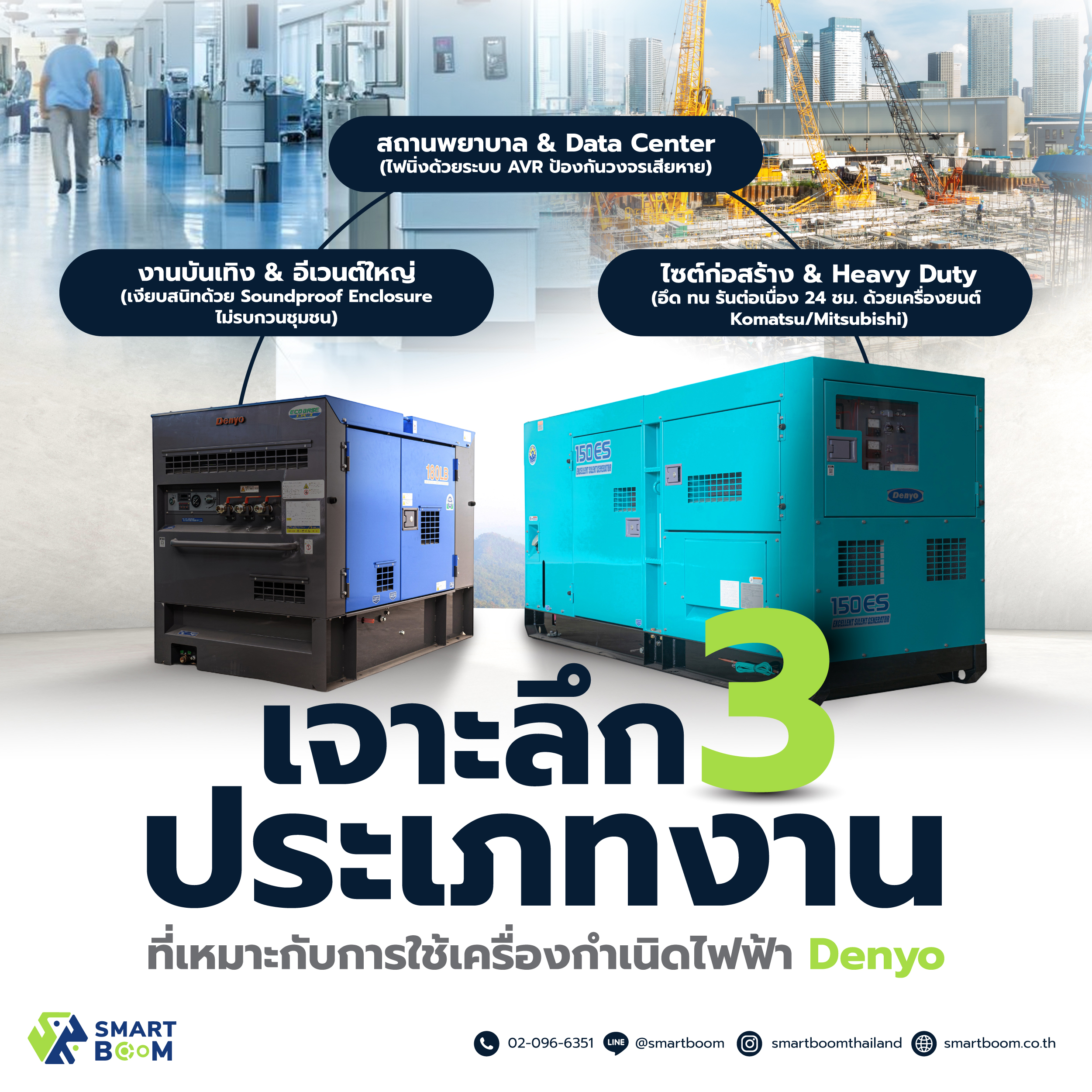 Match the Power to the Mission: 3 Core Industries Revolutionized by Denyo Generators
