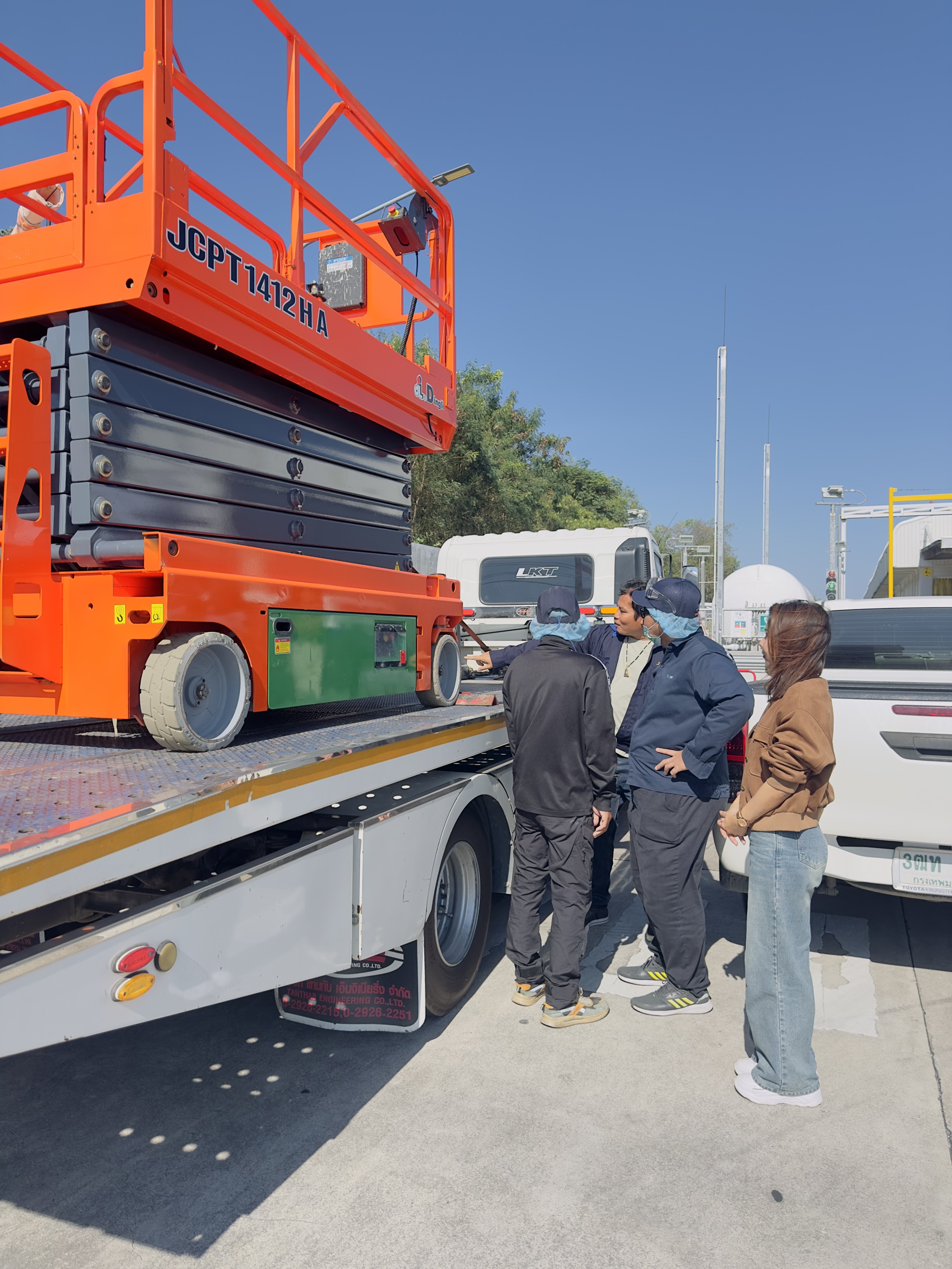 Delivery of Dingli X-Lift Scissor Lift Model JCPT1412HA to Support Efficient Work at Height